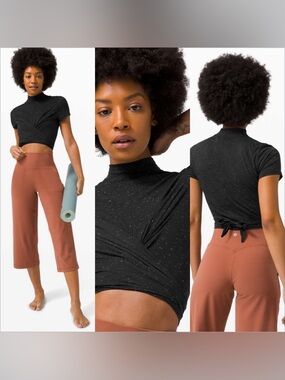 Lululemon Time to Restore Mock Neck Short Sleeve